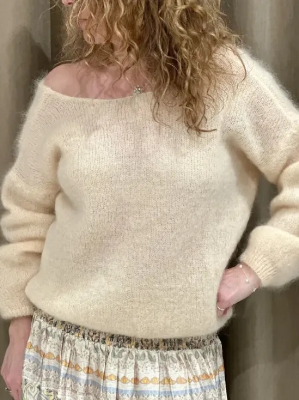 Discount - Cornelia mohairneuletakki, almond Neuleet Ja Neuletakit