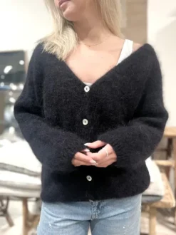 Sale - Cornelia mohairneuletakki, black Neuleet Ja Neuletakit