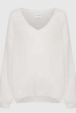 Outlet - Silja mohairneule LOVE, white/sky blue Neuleet Ja Neuletakit