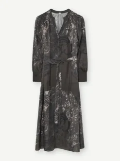 Best Anika midi+ mekko vyöllä, dark coffee Mekot Ja Hameet|Juhlavaatteet