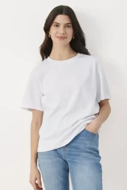 Anne t-paita, bright white Paidat Ja Topit|Uutuudet