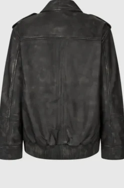 Auras Leather Jacket, black Ulkotakit Ja -Liivit|Uutuudet