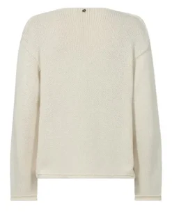 Best Bine puuvillaneule v-kaula-aukolla, ecru Neuleet Ja Neuletakit|Uutuudet