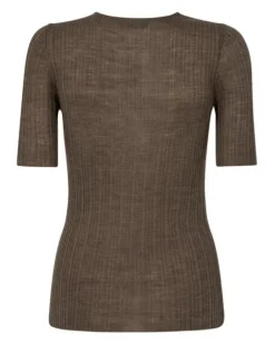 Discount Bouch lyhythih trikoopaita villaa, chocolate chip Paidat Ja Topit|Uutuudet