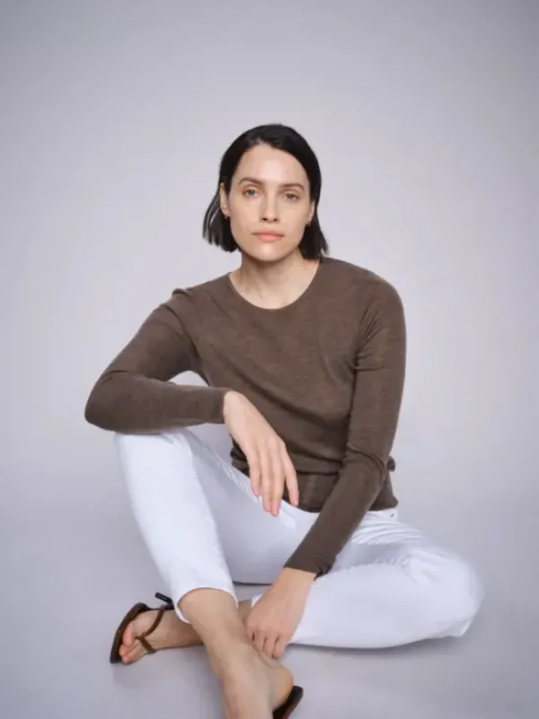 New Bouch pitkähih trikoopaita villaa, chocolate chip Paidat Ja Topit|Uutuudet