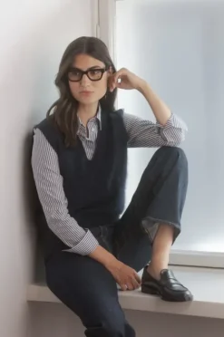 Discount Cami kauluspaita luomupuuvillaa, dark navy Paidat Ja Topit|Uutuudet