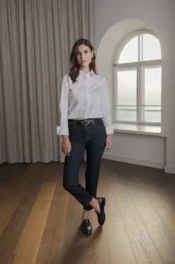 Discount Camilla puuvillakauluspaita, white Paidat Ja Topit|Uutuudet