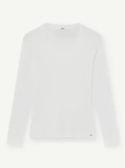 Discount Camille pitkähihainen t-paita, valkoinen Paidat Ja Topit