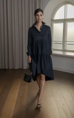 Online Clarette pitkähihainen mekko, dark navy Mekot Ja Hameet|Juhlavaatteet