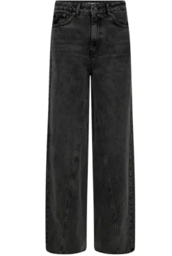 Outlet - VikaCC Wide Seam Jeans, black Farkut Ja Housut