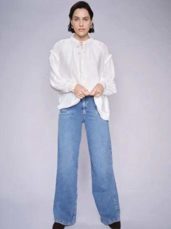 Colette Lyon Jeans, mid blue long Farkut Ja Housut|Uutuudet