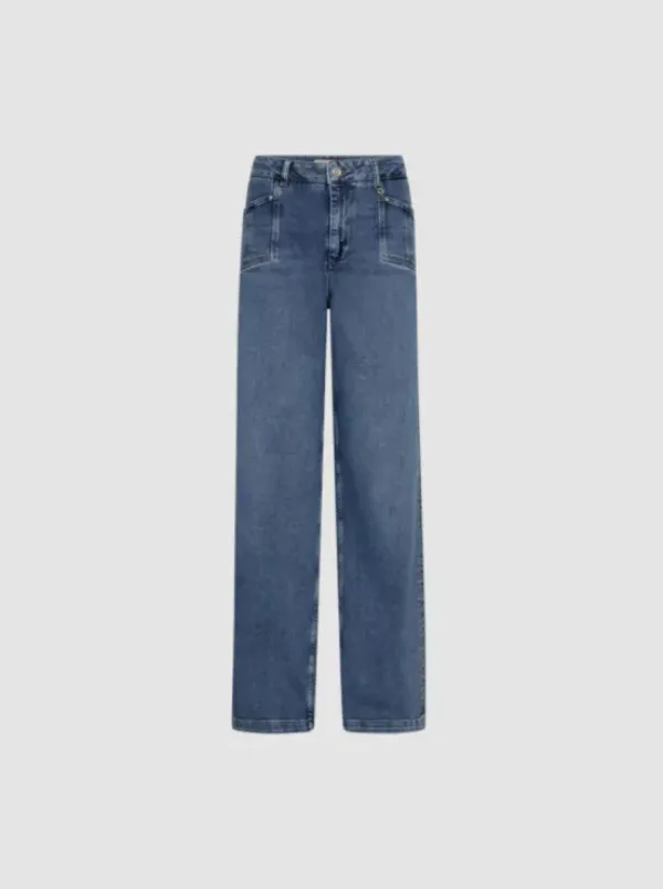 Colette Lyon Jeans, mid blue long Farkut Ja Housut|Uutuudet