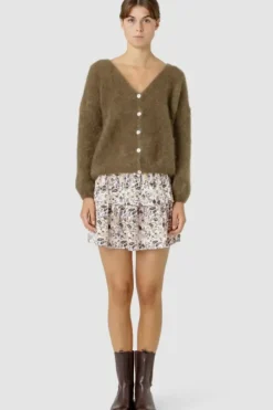 Outlet Cornelia mohairneuletakki, dark brown Neuleet Ja Neuletakit|Uutuudet