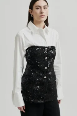 Outlet Daney paitapusero, white Paidat Ja Topit|Juhlavaatteet