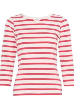 Clearance Emel t-paita, bittersweet and white stripe Paidat Ja Topit|Uutuudet