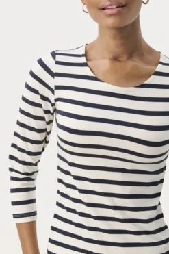 Sale Emel t-paita, navy and white stripe Paidat Ja Topit|Uutuudet