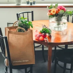 New - Helsinki juuttikassi, luonnonvalkoinen Säilytys