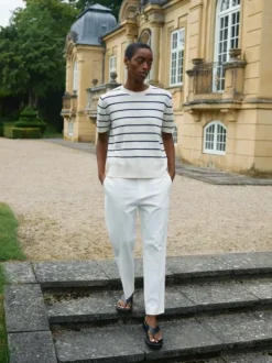 Finlo Paper lyhythihainen neule, ecru Paidat Ja Topit|Neuleet Ja Neuletakit