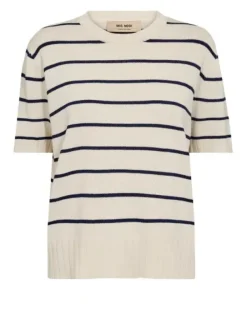 Finlo Paper lyhythihainen neule, ecru Paidat Ja Topit|Neuleet Ja Neuletakit