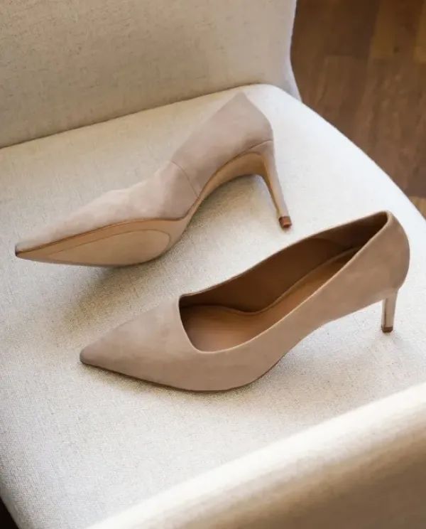 Hot - Charlie Suede korkkarit, beige Korkokengät Ja Ballerinat