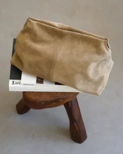 Best - Clay Clutch mokkanahkaa, sand Laukut