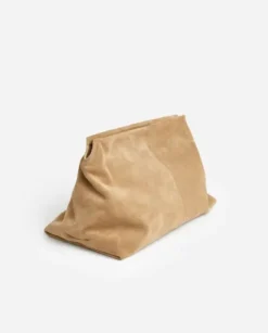 Best - Clay Clutch mokkanahkaa, sand Laukut