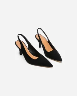 Clearance - Franchesca Suede korkokengät, musta Korkokengät Ja Ballerinat