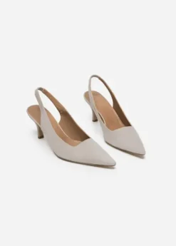 Hot - Franchesca Suede korkokengät, sand Korkokengät Ja Ballerinat