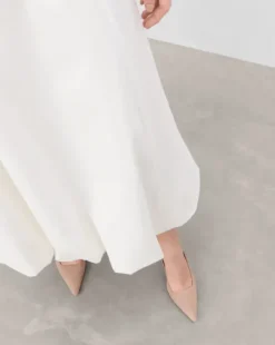 Hot - Franchesca Suede korkokengät, sand Korkokengät Ja Ballerinat