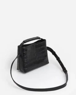 Best - Hedda mini handbag, black croco Laukut