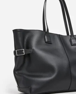 Sale - Lesley tote bag, leather black Laukut