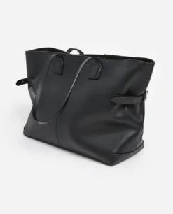 Sale - Lesley tote bag, leather black Laukut