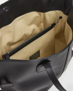 Sale - Lesley tote bag, leather black Laukut