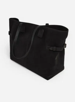 Hot - Lesley tote bag, suede black Laukut