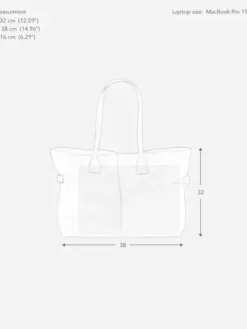 Hot - Lesley tote bag, suede black Laukut