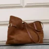 Online - Lesley tote bag, suede bourbon Laukut