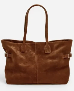 Online - Lesley tote bag, suede bourbon Laukut