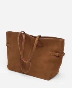 Online - Lesley tote bag, suede bourbon Laukut
