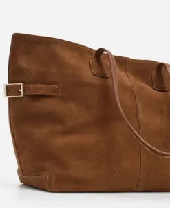 Online - Lesley tote bag, suede bourbon Laukut