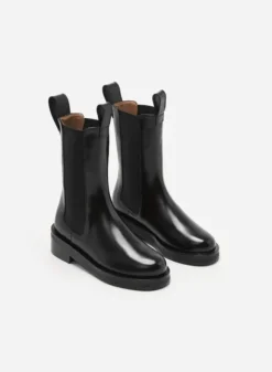 Online - Liana nahkanilkkurit, musta Saappaat Ja Nilkkurit