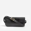 Discount - Lillie Shoulder Bag, Leather Black Lizzard Laukut