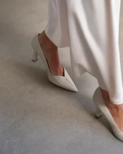 Online - Rose leather korkokengät, creme Korkokengät Ja Ballerinat