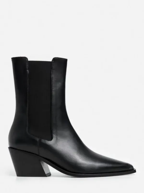 Outlet - Sandra nilkkurit nahkaa, musta Saappaat Ja Nilkkurit