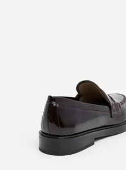 Online - Sara nahkaloaferit, patent burgundi Tennarit Ja Loaferit