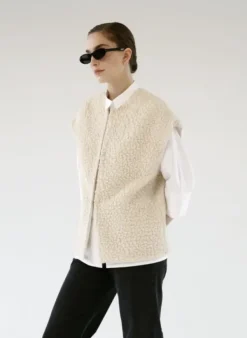 New Gauhar - Ariana teddy liivi, ivory Ulkotakit Ja -Liivit|Bleiserit Ja Liivit