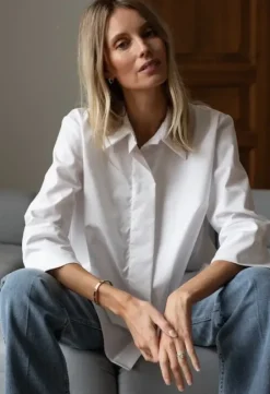 Best Gauhar - klassinen paitapusero, valkoinen Paidat Ja Topit