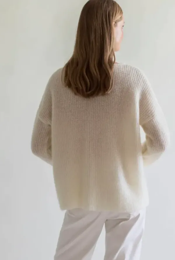 New Gauhar - Mohair neuletakki, white Neuleet Ja Neuletakit