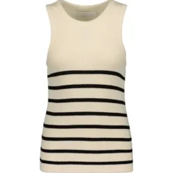 Clearance Gauhar - Racerback neuletoppi puuvillaa Paidat Ja Topit|Neuleet Ja Neuletakit