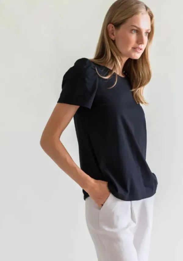 Online Gauhar - t-paita puff hihat musta Paidat Ja Topit