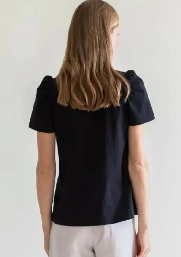 Online Gauhar - t-paita puff hihat musta Paidat Ja Topit